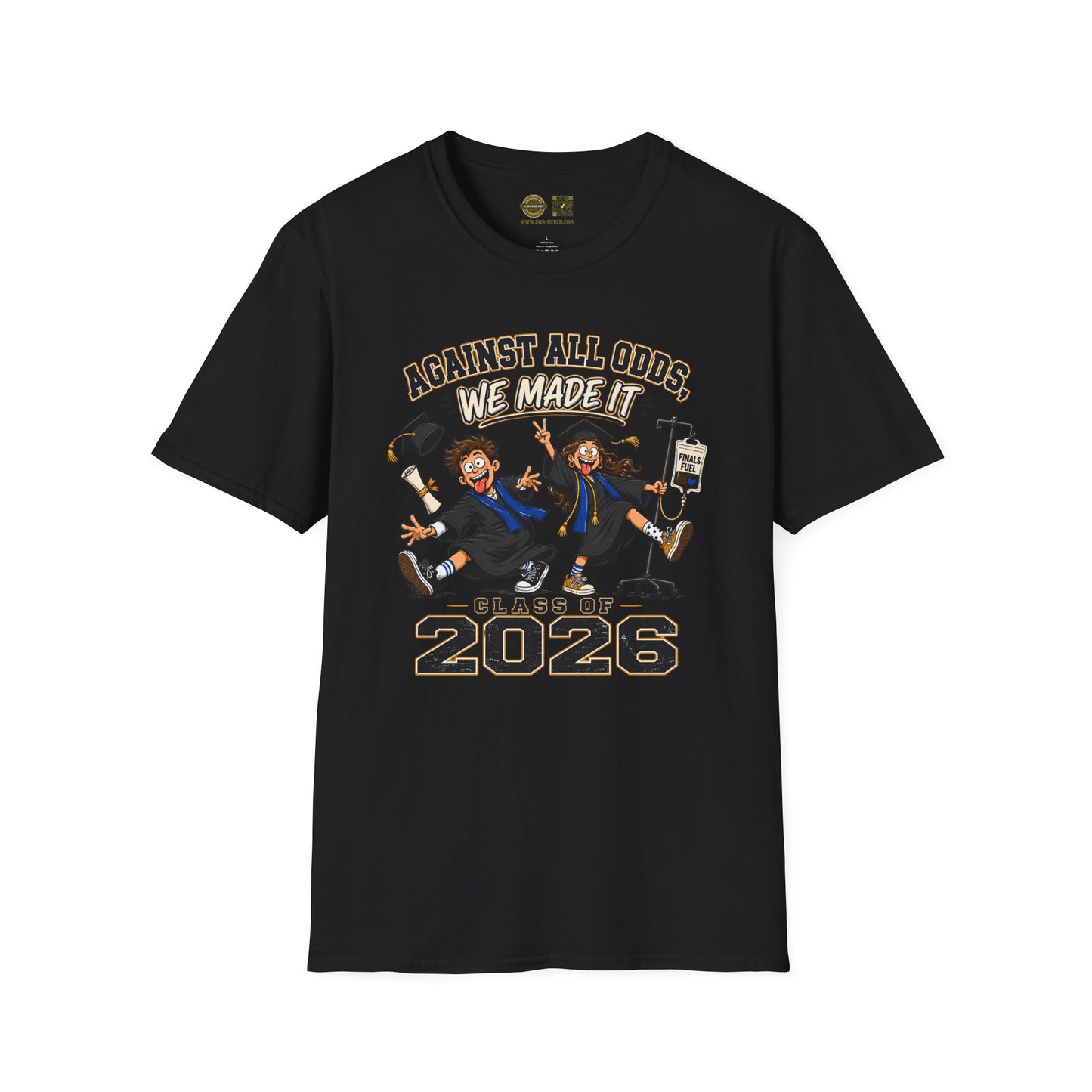 Funny Graduation Shirt Class of 2026, Against All Odds We Made It Shirt, Grad Gift 2026, Senior Shirt, College Graduation Tee, Funny Grad