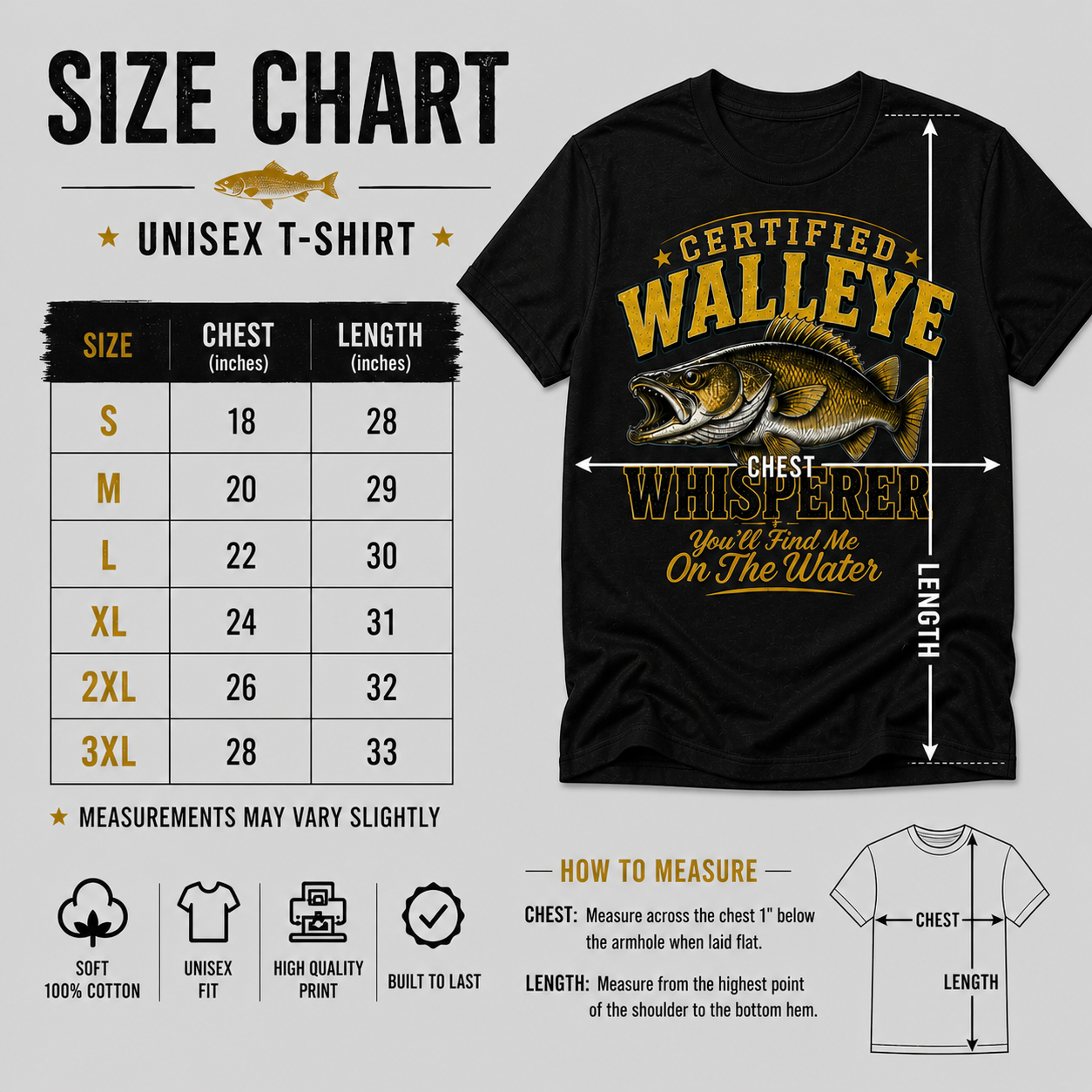 Certified Walleye Whisperer Tee