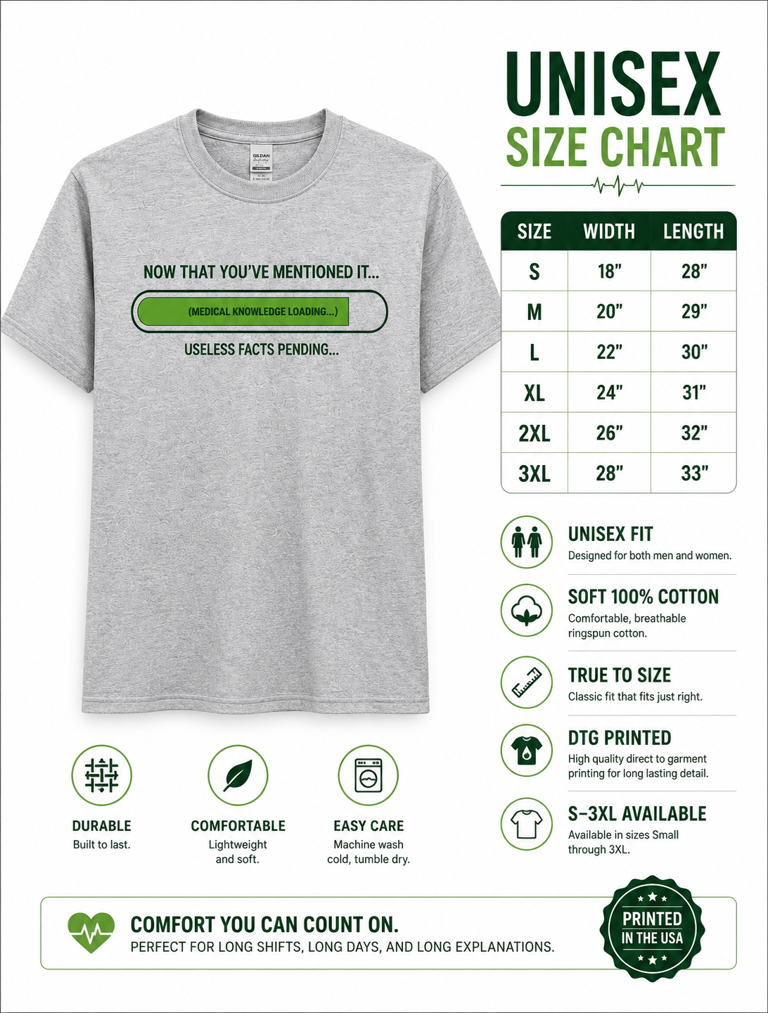 Medical Knowledge Loading Shirt | Funny Healthcare Humor Tee