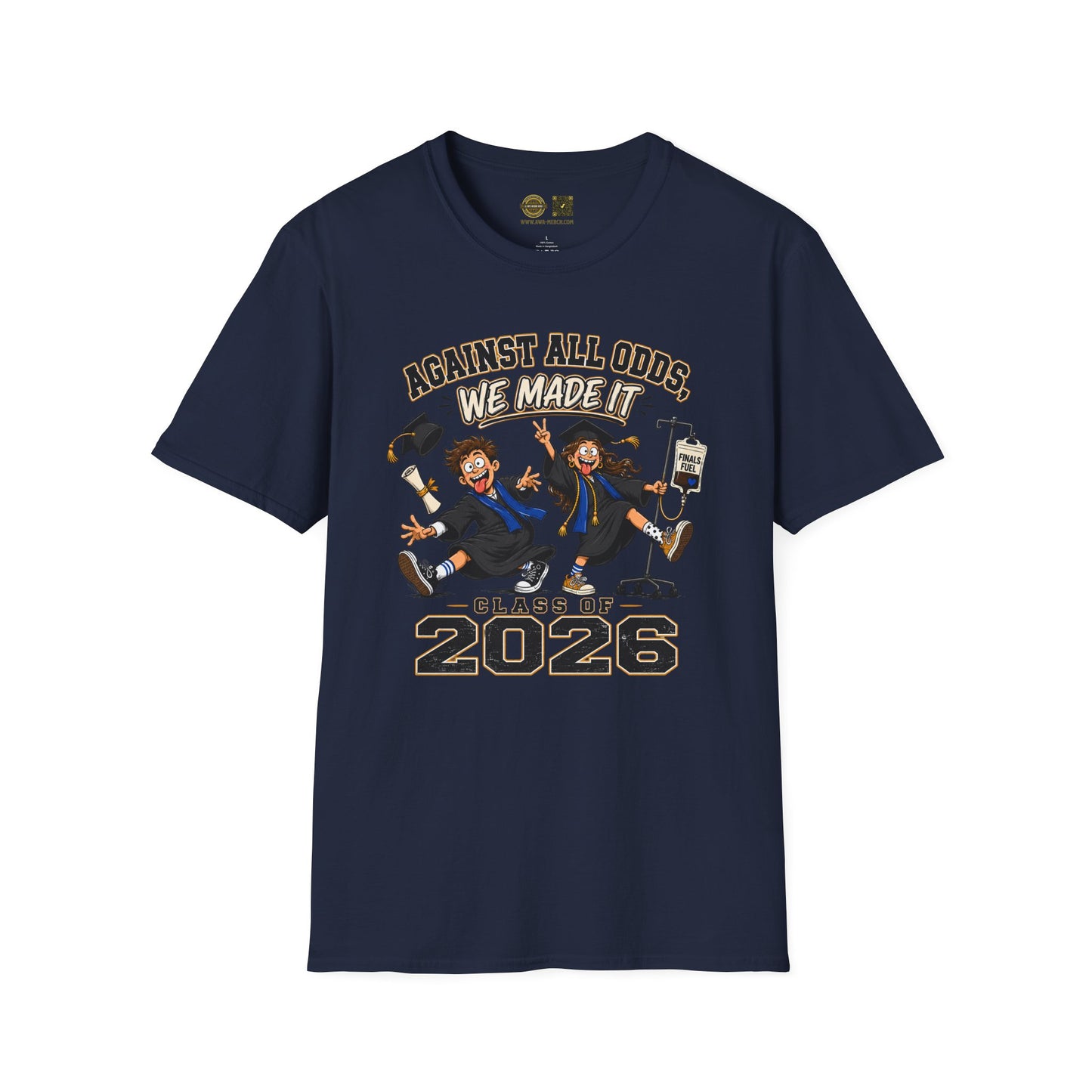 Funny Graduation Shirt Class of 2026, Against All Odds We Made It Shirt, Grad Gift 2026, Senior Shirt, College Graduation Tee, Funny Grad