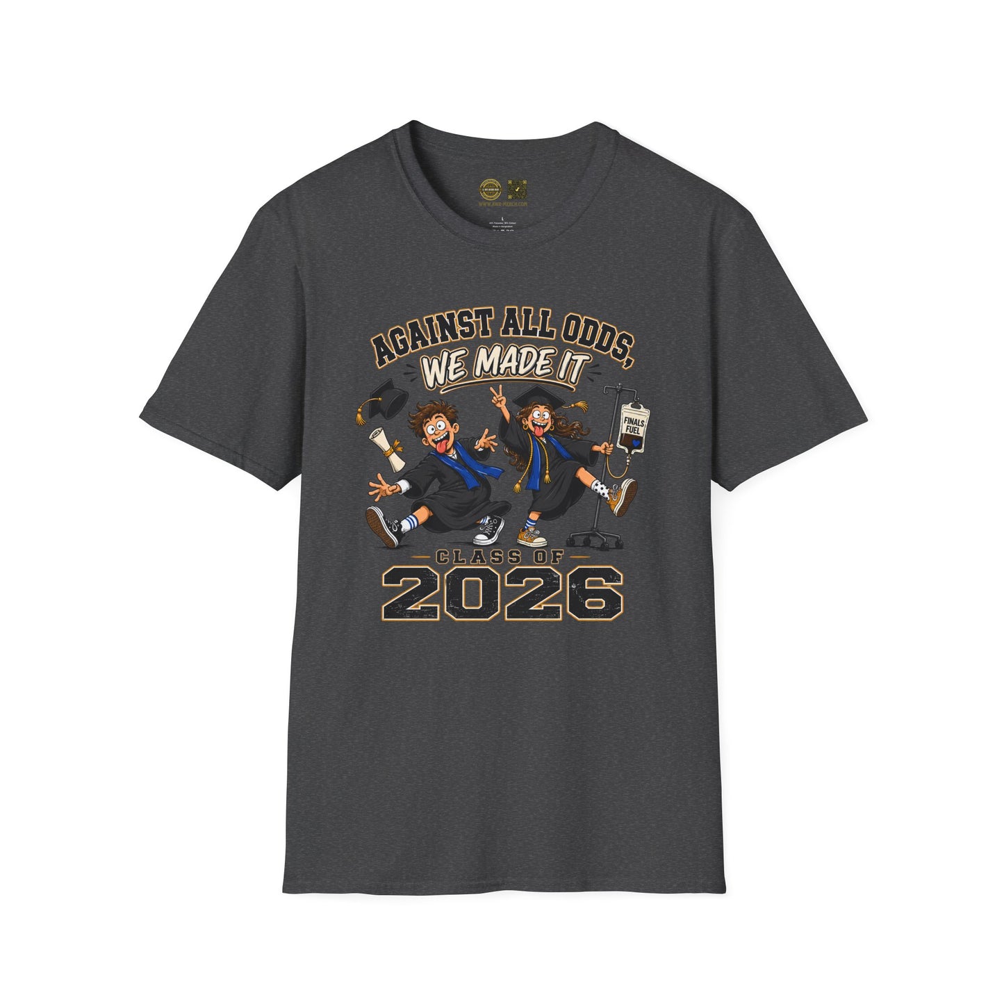Funny Graduation Shirt Class of 2026, Against All Odds We Made It Shirt, Grad Gift 2026, Senior Shirt, College Graduation Tee, Funny Grad