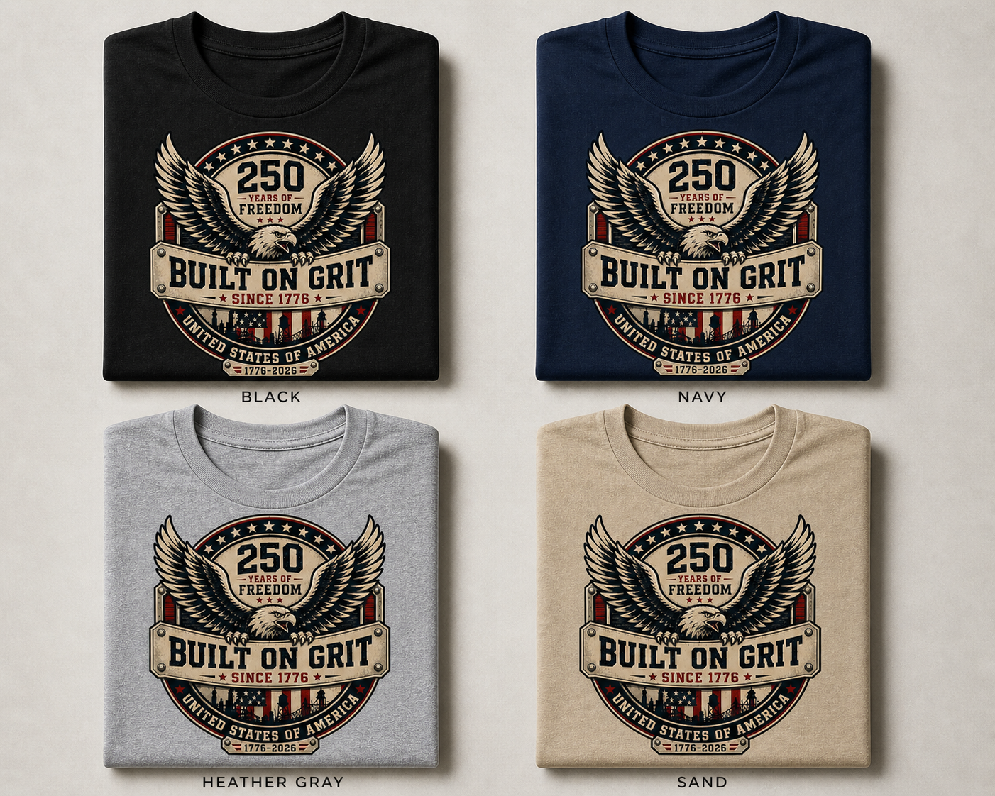 Built on Grit Since 1776 Tee