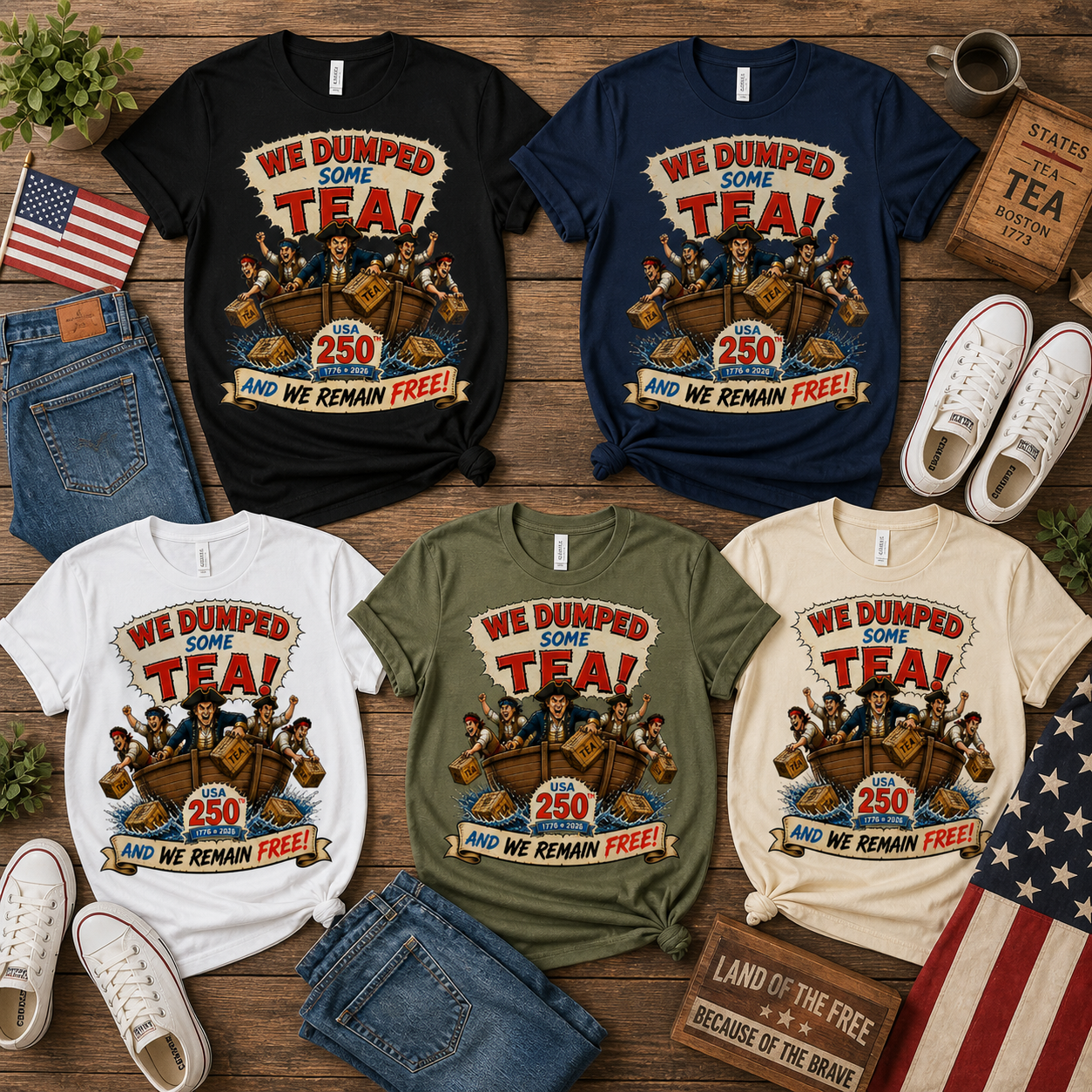 We Dumped Some Tea Tee