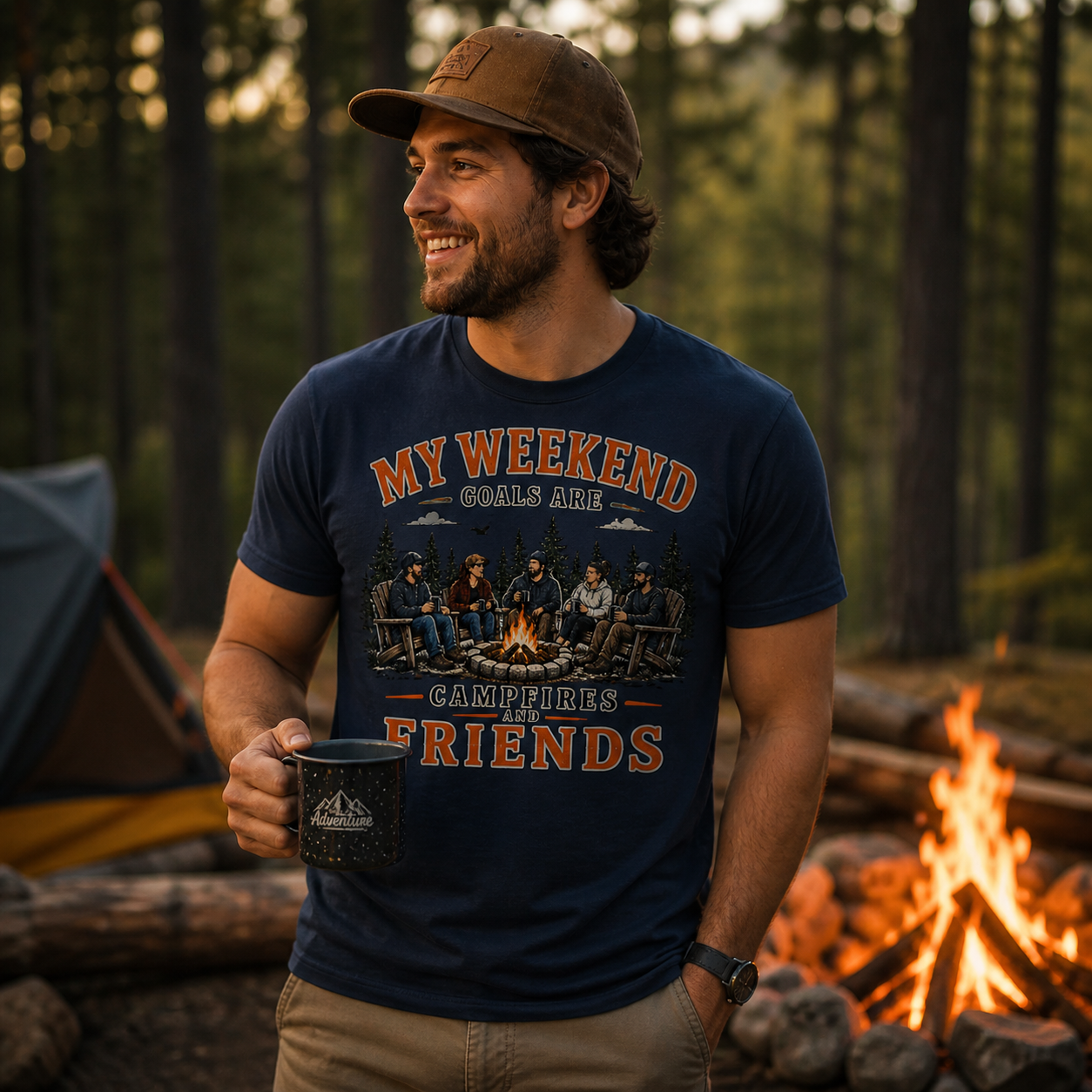 Campfires & Friends Tee