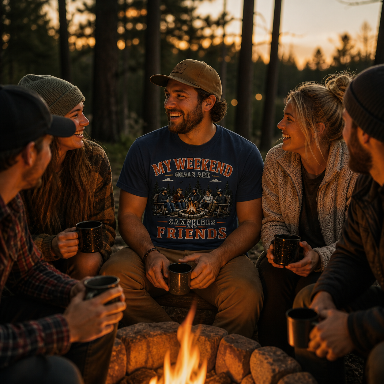 Campfires & Friends Tee