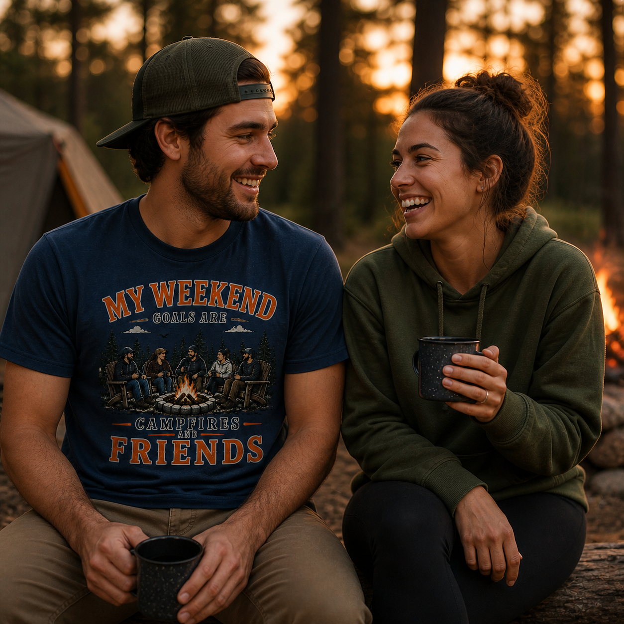 Campfires & Friends Tee