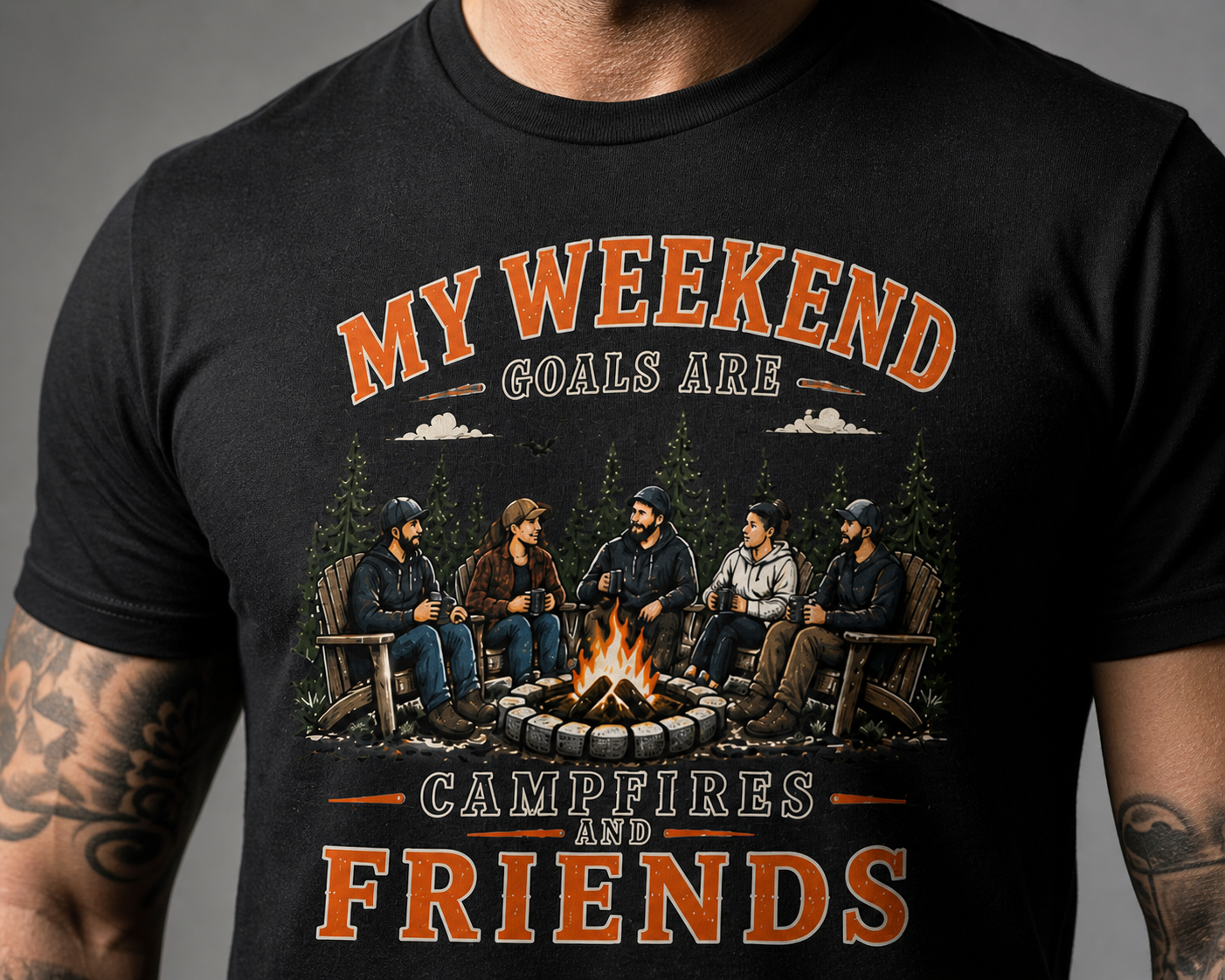 Campfires & Friends Tee