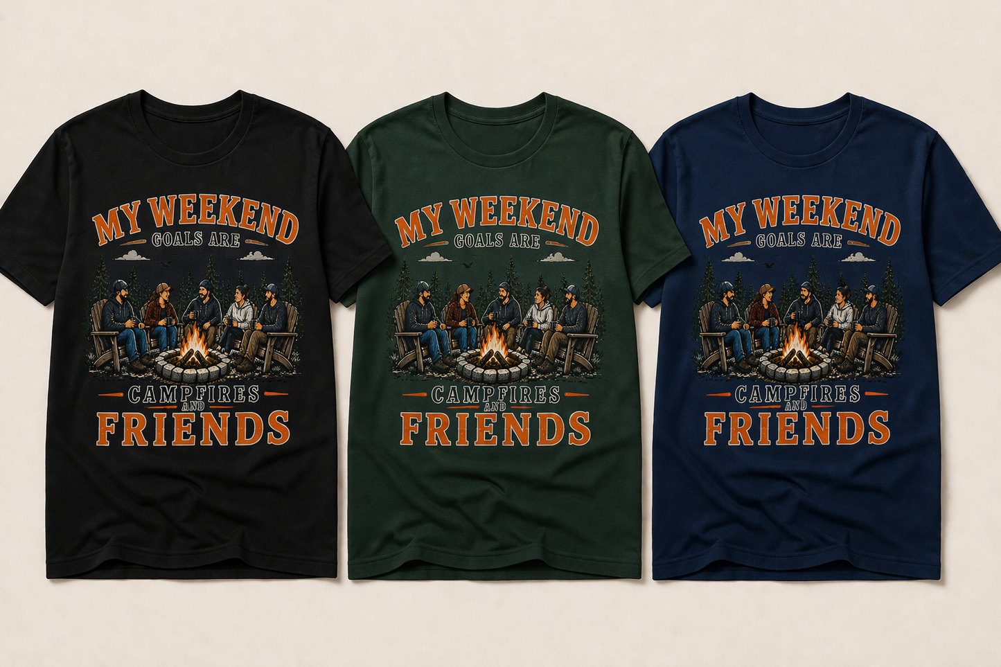 Campfires & Friends Tee