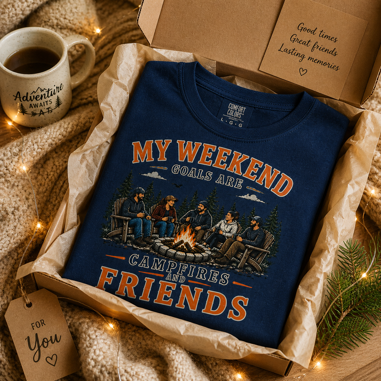 Campfires & Friends Tee