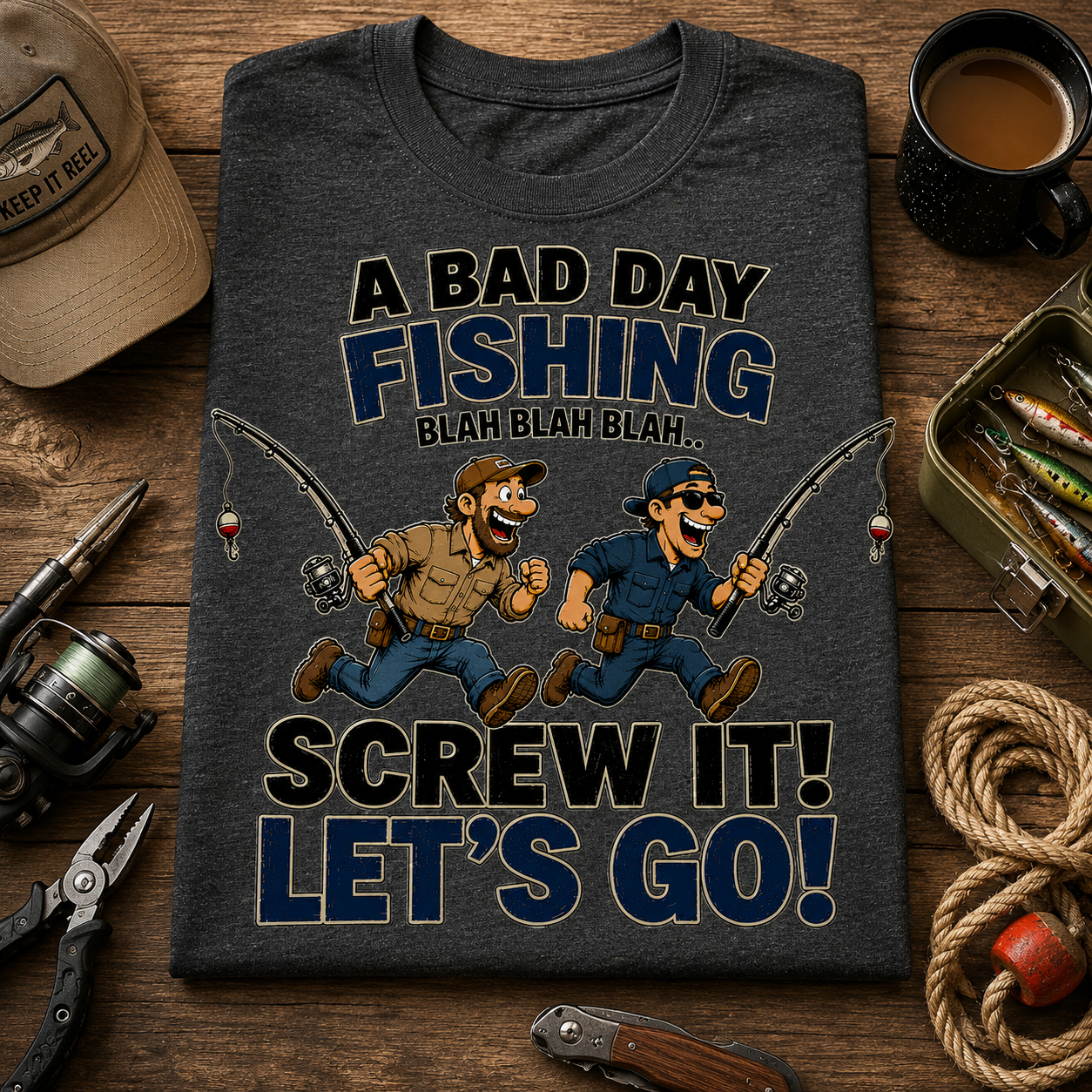 A Bad Day Fishing Tee