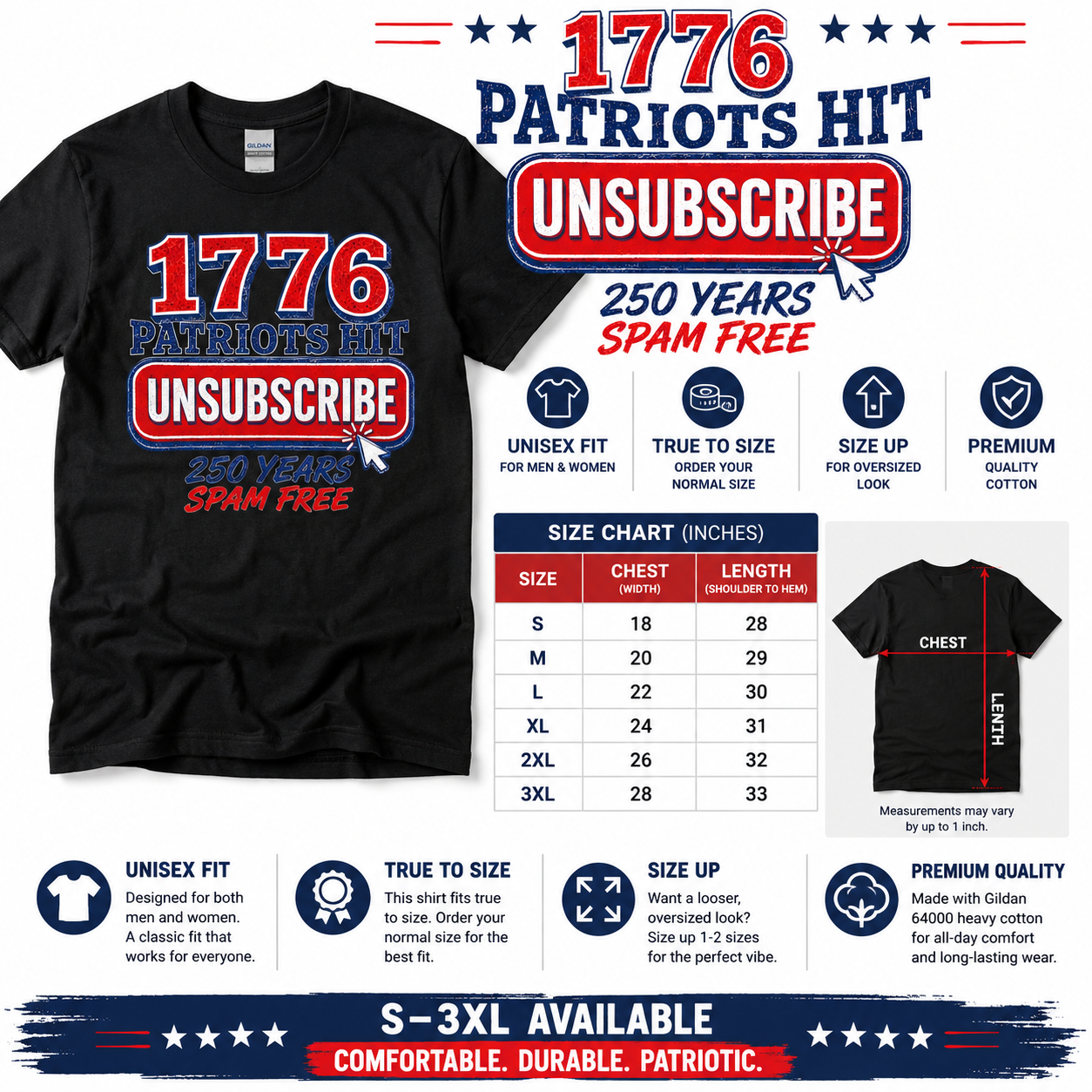 Patriots Hit Unsubscribe Tee