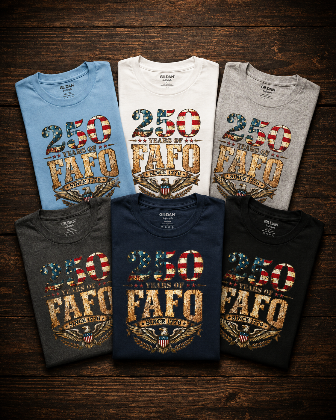 250 Years Of FAFO Patriotic Eagle Shirt