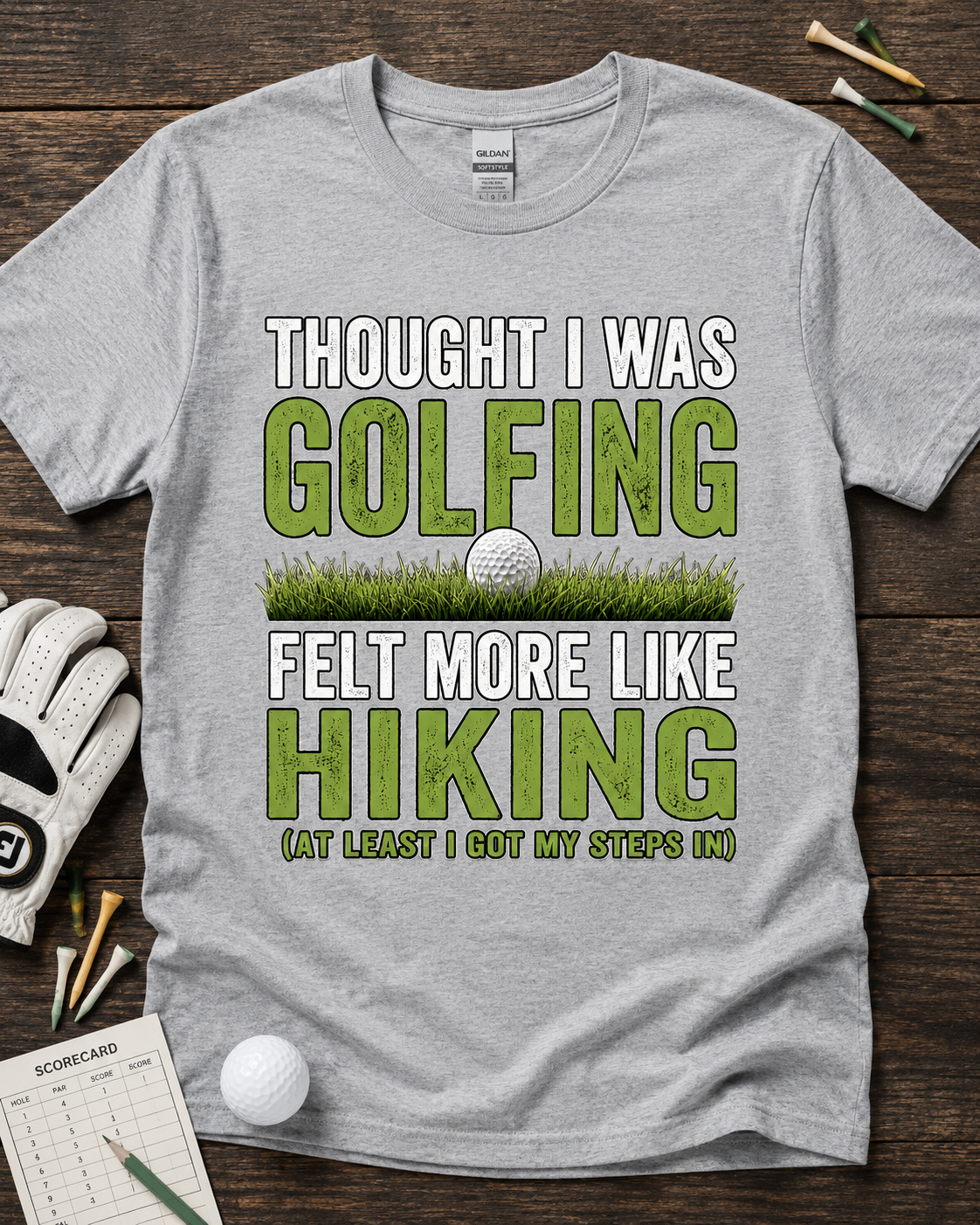 Thought I Was Golfing Felt More Like Hiking Shirt, Funny Golf Tee, Golfer Gift, Weekend Golf Shirt