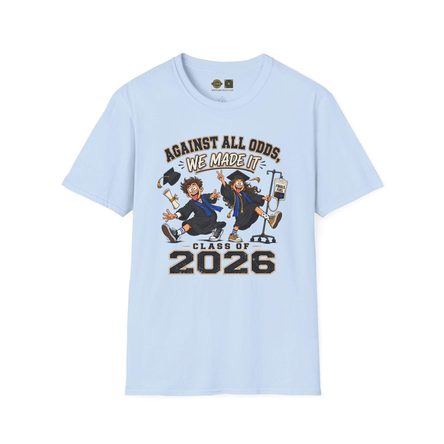 Funny Graduation Shirt Class of 2026, Against All Odds We Made It Shirt, Grad Gift 2026, Senior Shirt, College Graduation Tee, Funny Grad