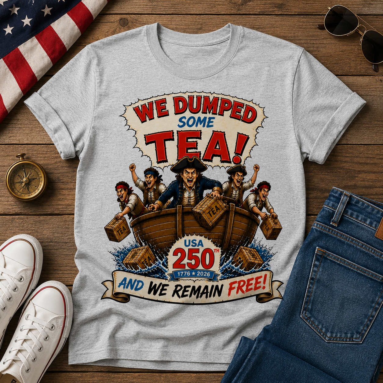 We Dumped Some Tea Tee